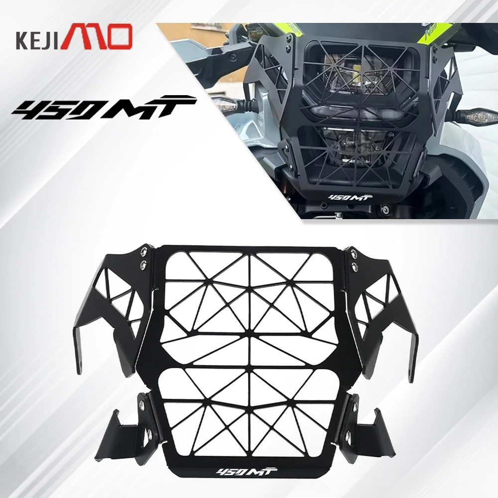 

For CFMOTO CF 450MT 450 MT 450 MT450 2024 2025 2026 Motorcycle Accessories Headlight Guard Headlamp Shield Mesh Grille Protector