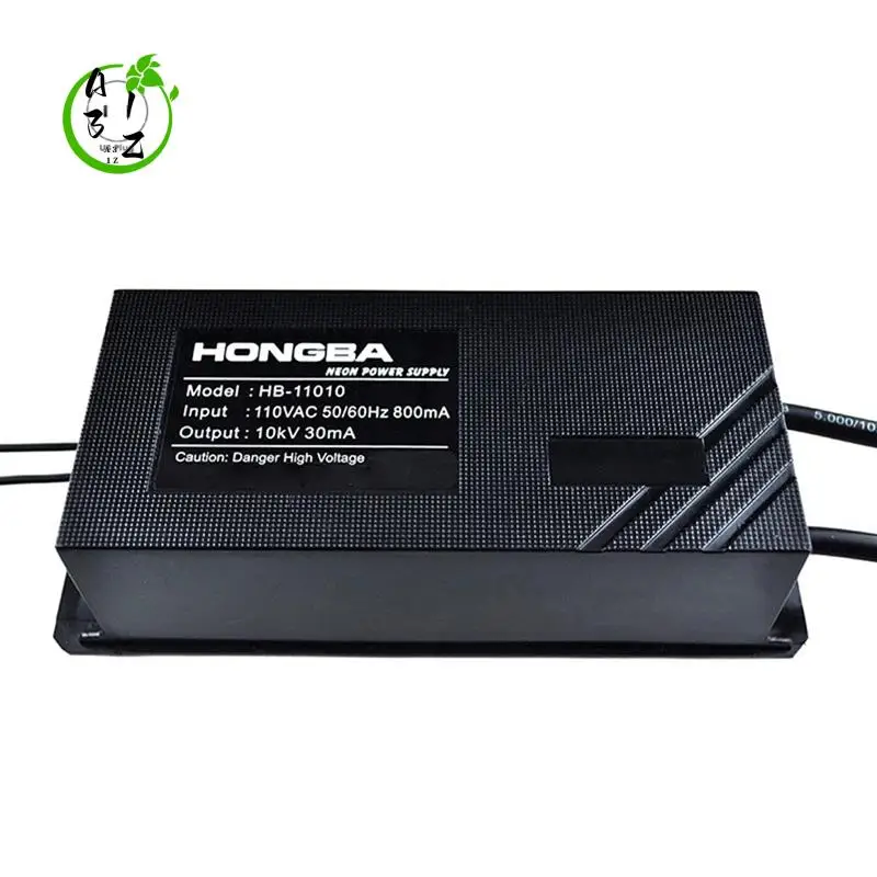 

A31Z-HONGBA 1 PCS 110V 10KV 30MA Electronic Neon Lamp Transformer Black Power Converter Rectifier Kit US Plug