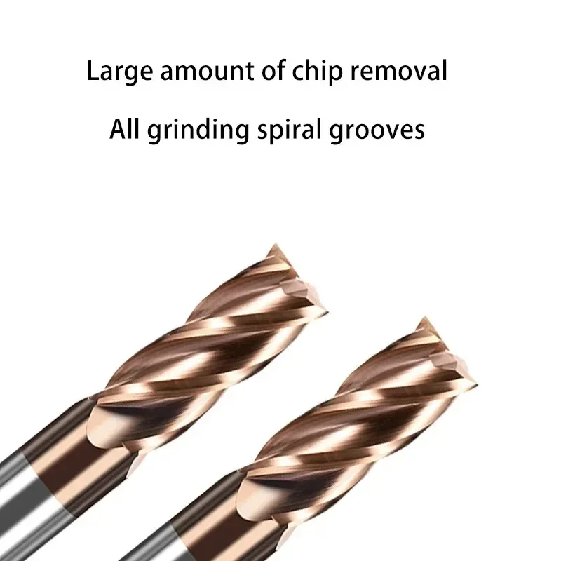 تي جي 60 °   قاطعة طحن من الفولاذ التنغستن مع طلاء Tisin لأدوات CNC