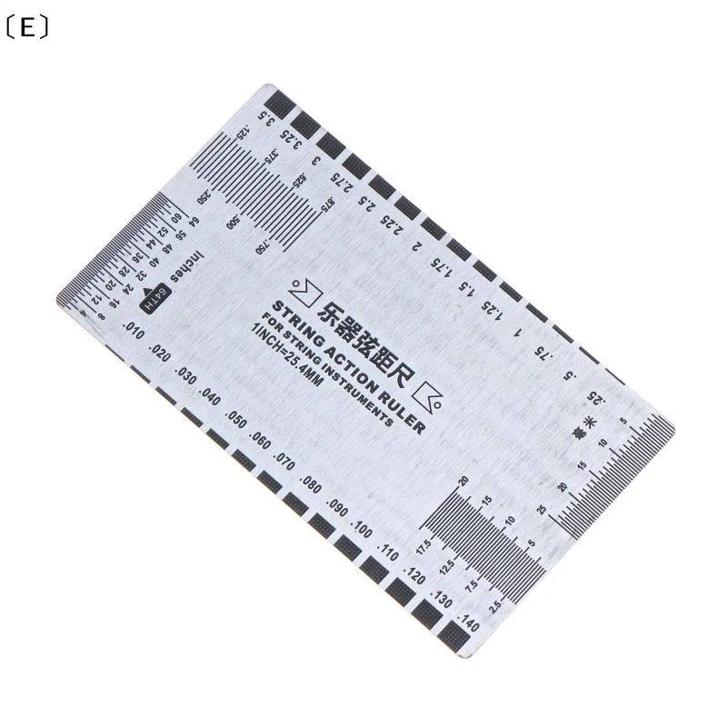 〔E〕Stainless Steel String Ruler Action Gauge Guitar Bass Instrument Repair Tool For Luthiers Ukulele