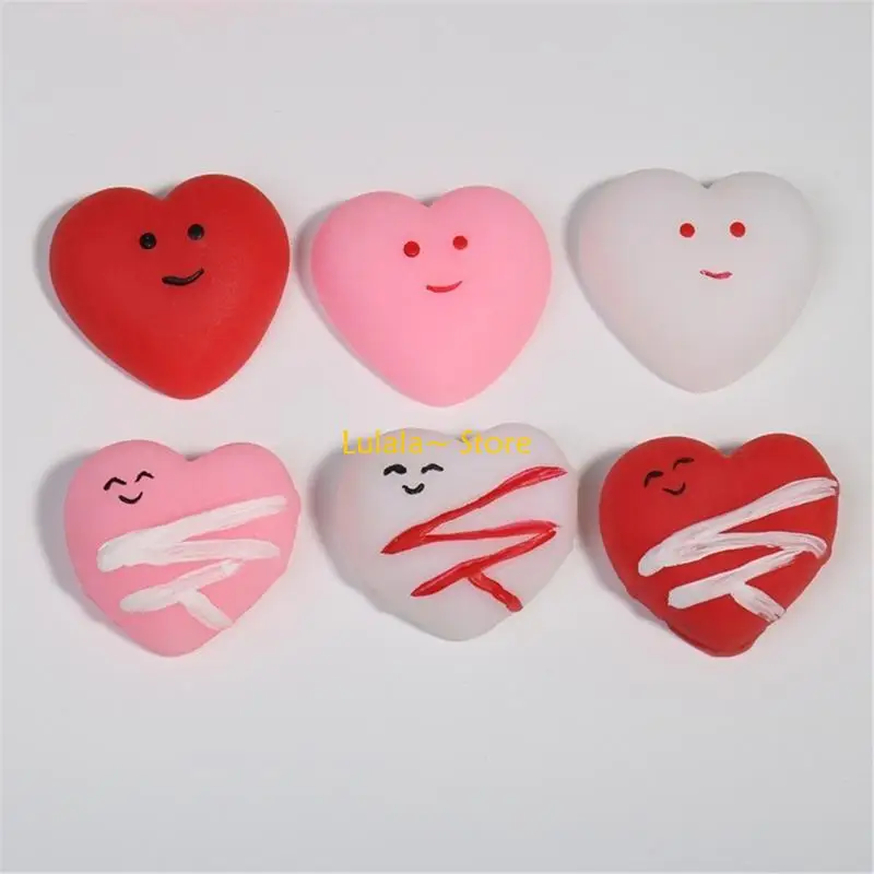 Y4QA Handknijp TPR-speelgoed Mooie roze Mochi Dierenspeelgoed Goodie Bag-vullers voor kinderen