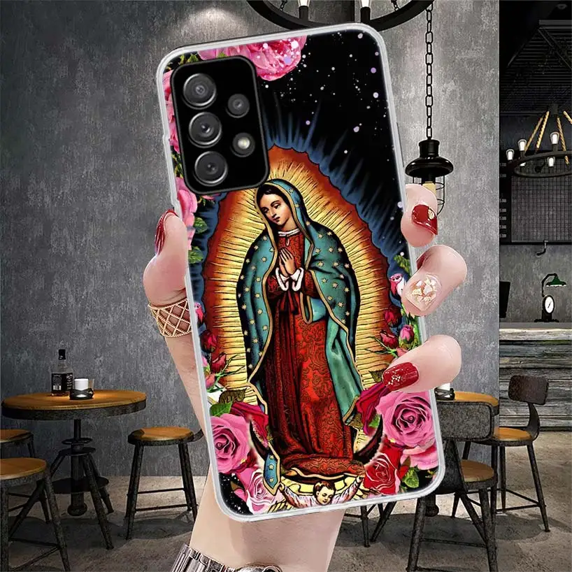 Virgin De Guadalupe Virgen Mary Phone Case For Samsung Galaxy A71 A51 A41 A31 A21S A11 A70 A50 A40 A30 A20E A10S A20S A6 A7 A8 A