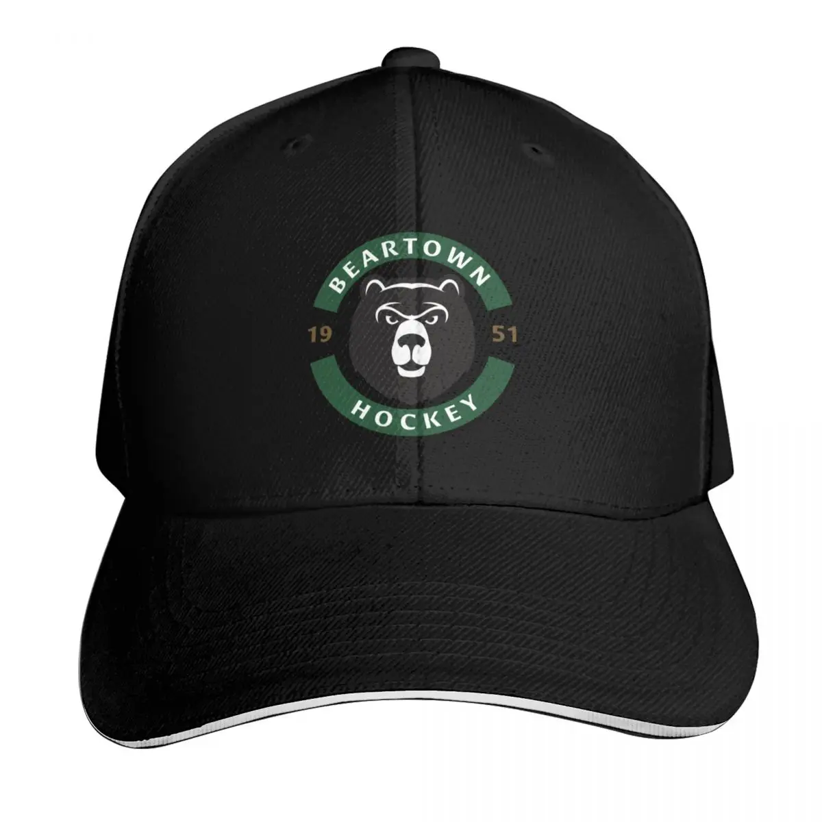 Beartown Logo (Alternate Colours) Baseball Cap Quick Dry Performance Cotton Twill Breathable Contrast Two Tone Brim