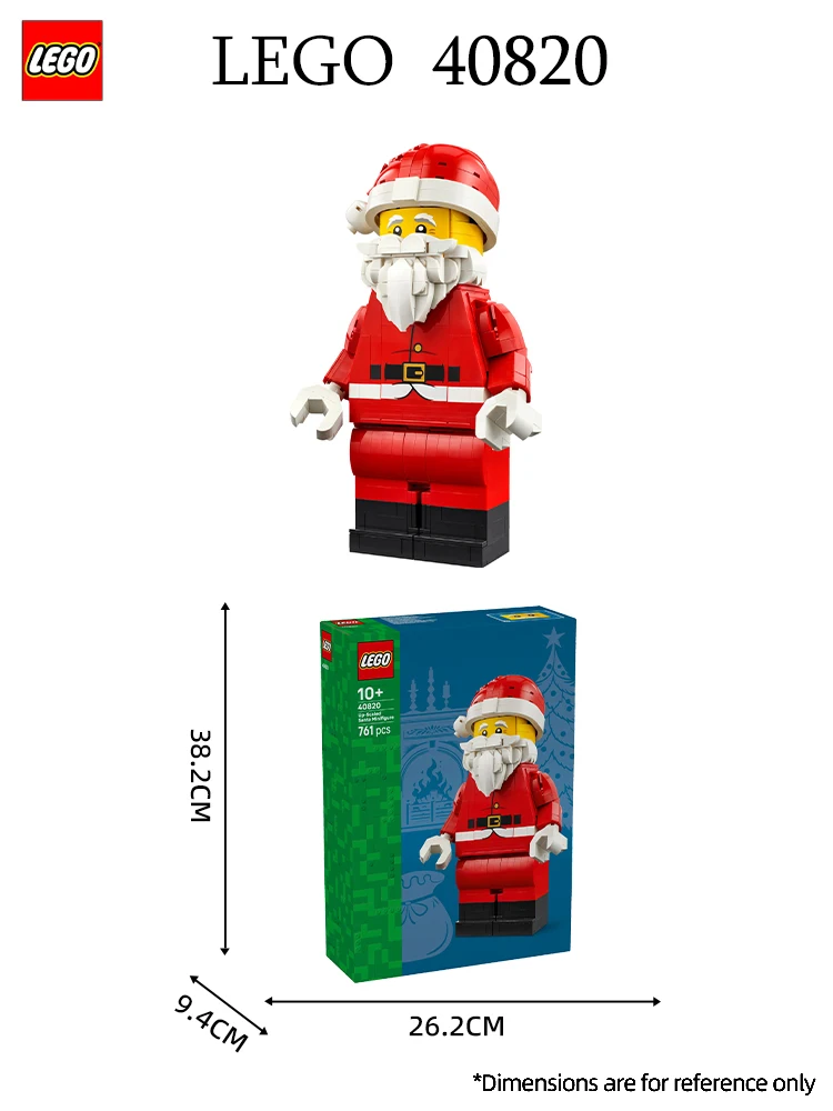 Ensemble de vacances LEGO 40820, figurine de Père Noël surdimensionnée, blocs de construction |   Jouet de briques à assembler sur le thème de Noël, cadeau de Noël parfait