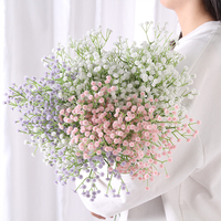 15/10pc Bouquet Artificial Flowers 64cm White Purple Pink Red Blue Silk Fake Plants For Home Decoration Festive Weddings Arrange