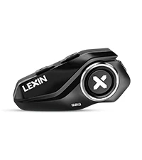 Lexin G2P motorfiets Blutooth intercom helm Bluetooth-headsets, handsfree communicator tot 6 rijders interphone met FM-radio