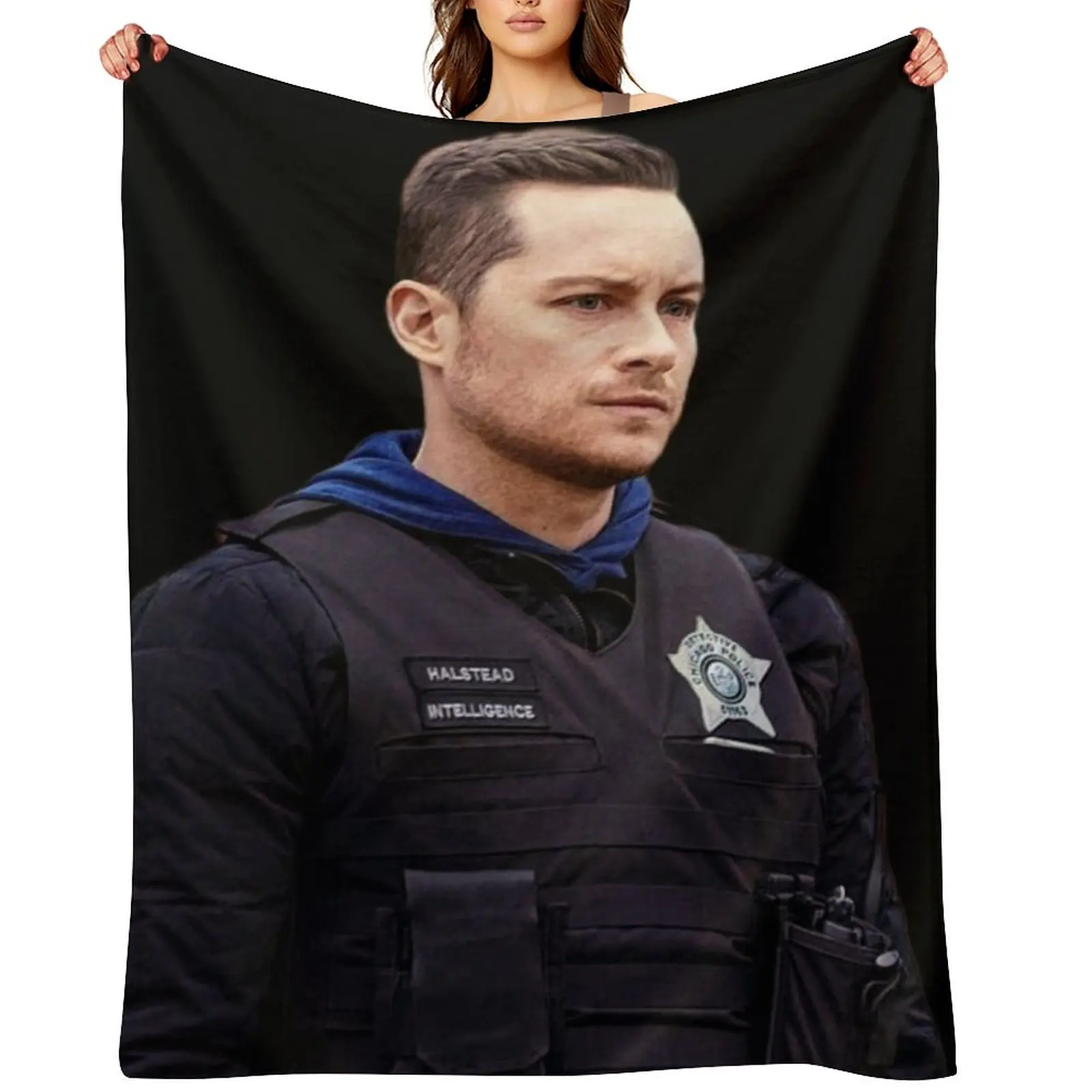 

detective jay halstead Throw Blanket Bed Fashionable Tourist Plaid on the sofa Personalized Gift Blankets