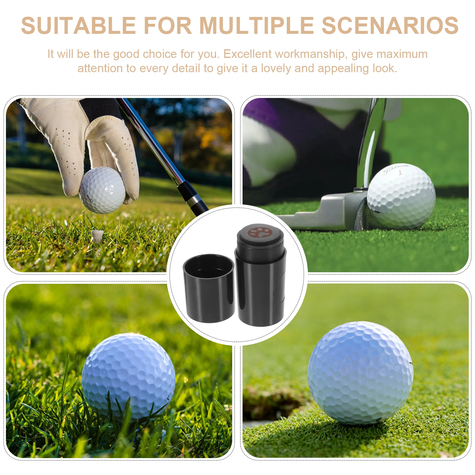 

Golf Ball Stamper Long-Lasting Bright Design Multi-Functional Stamp Tool for Identification Chic Seal Gift