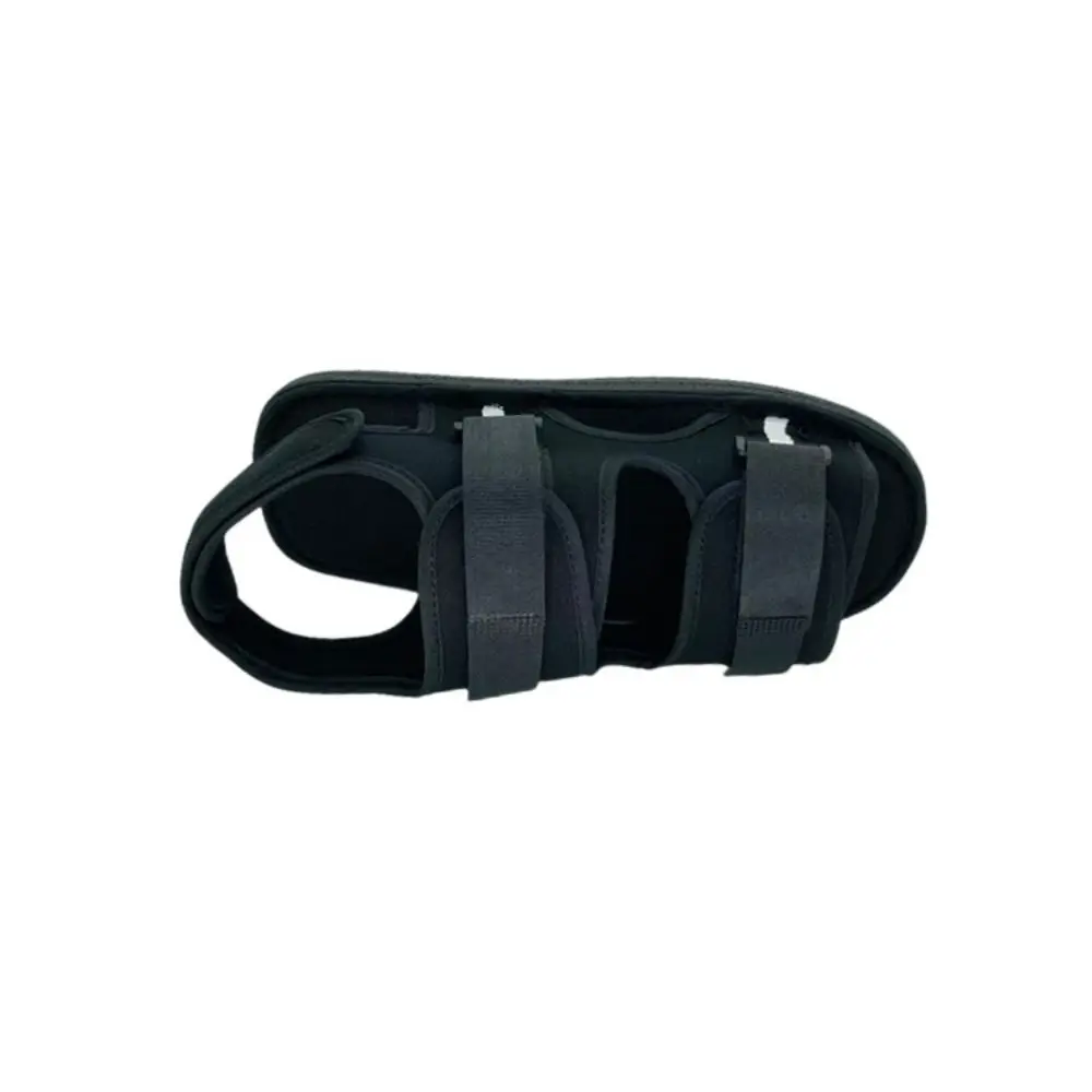 Sapato de gesso ajustável confortável anti skid fratura sapatos fixos dedo do pé aberto respirável fratura andando ajuda pé gota