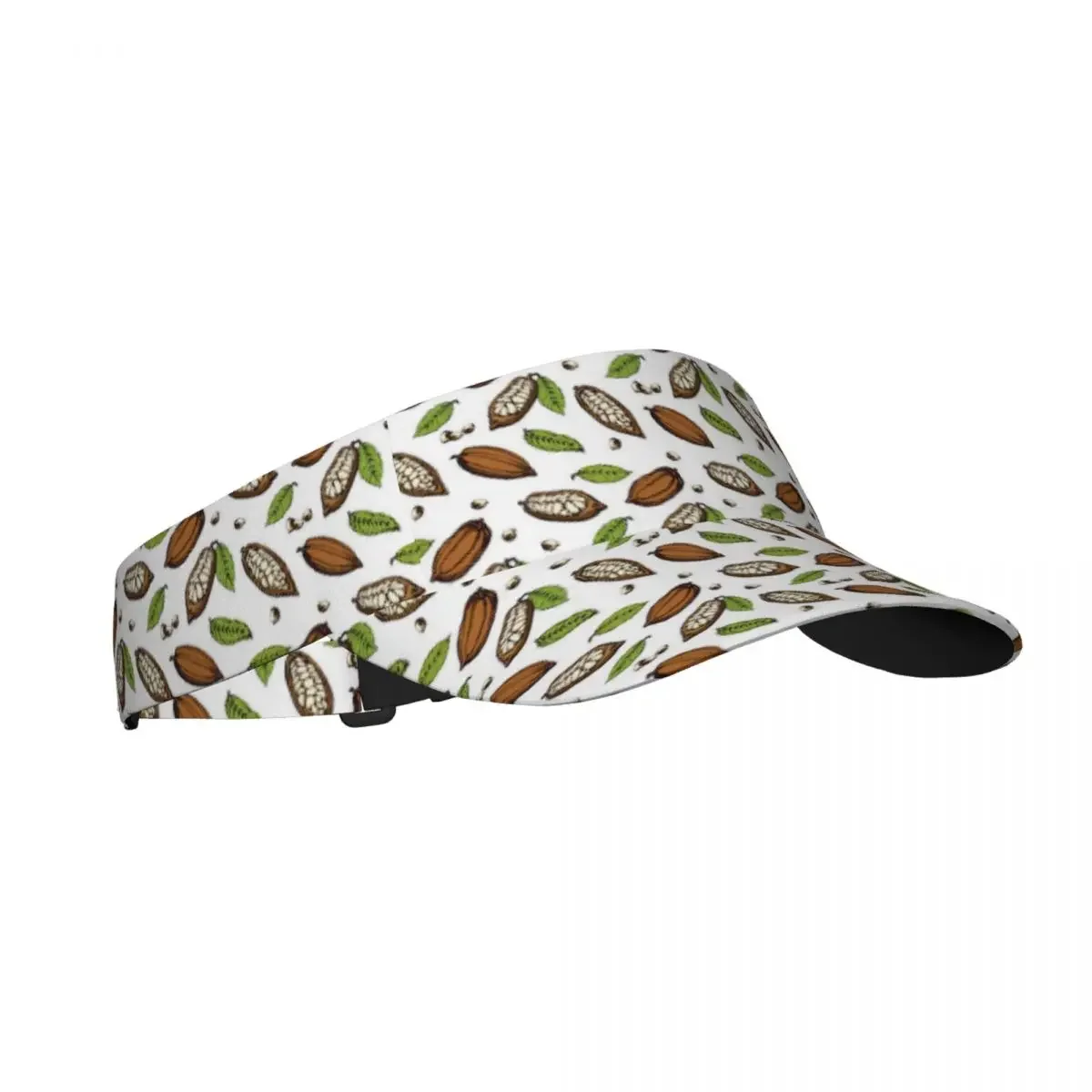 Theobroma Foliage Summer Air Sun Hat Visor UV Protection Top Empty Sports  Running Sunscreen Cap