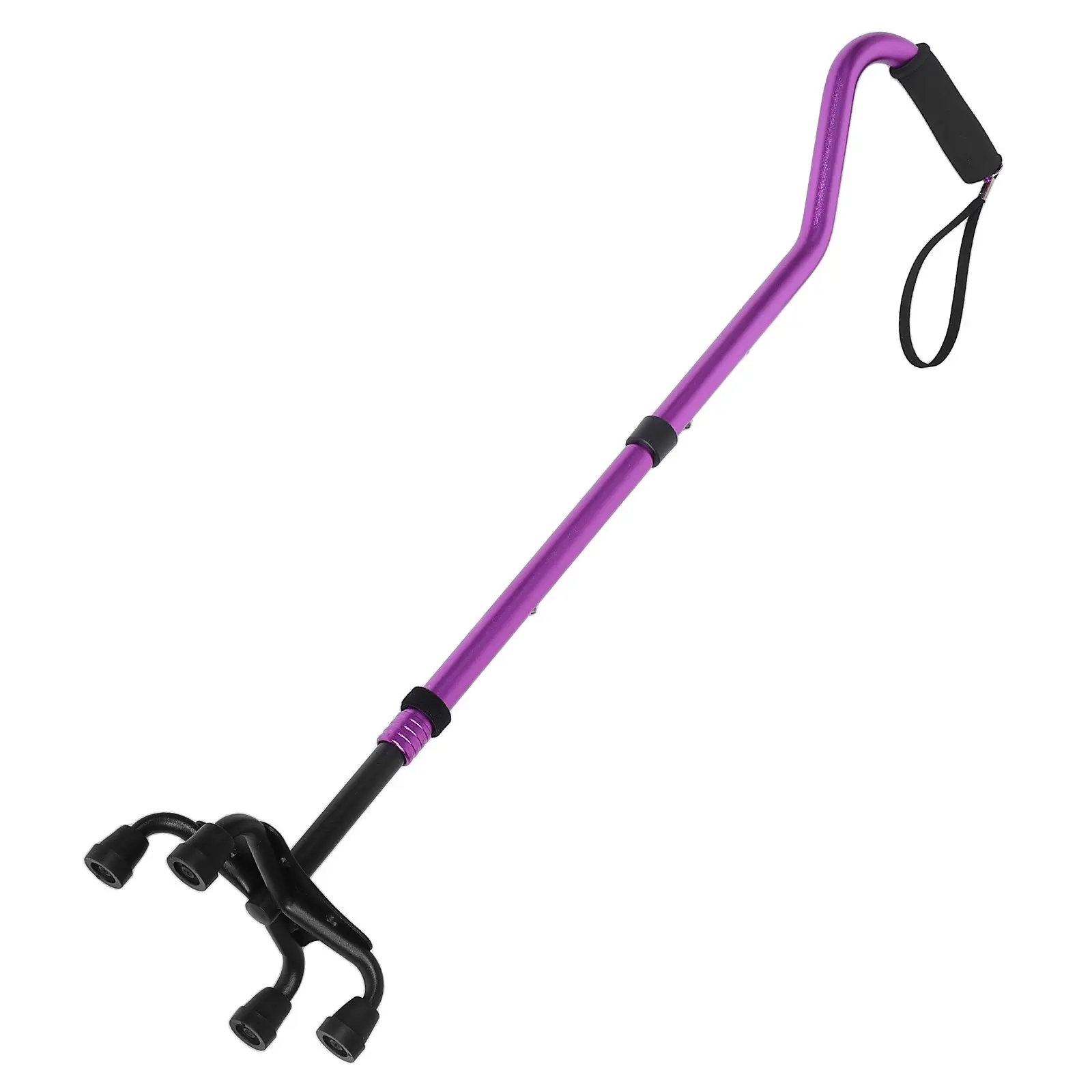 Lightweight Adjustable Cane for Women Men Forearm Grip Foldable Mobility Stick Ergonomic Handle Extra Stability
