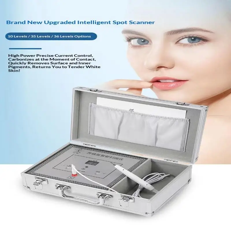 1 Set Remove Dark Mole Face Cleaner Skincare Tool 220V Electronic Spot Scanner Dead Skin Removal Beauty Device Blackhead Remover