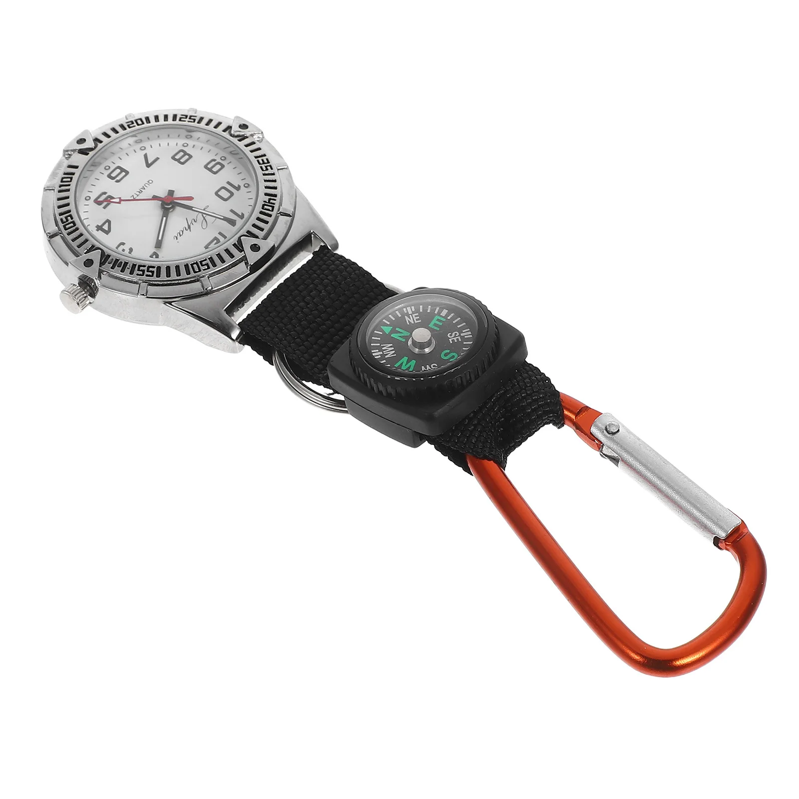 

Mountaineering Watch Yellow Clip Nurse Carabiner Glow Pointer Simple Style Medical Outdoor Hiking Running Sports