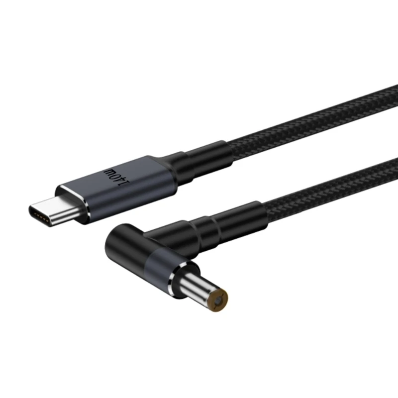 Type C Male Input to DC5.5mm x 2.5mm 5.5mm x 2.1mm Male Power Charging Cable for Laptop Notebook 28V 5A 140W Y9RF