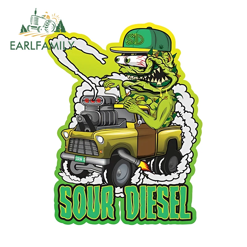 

EARLFAMILY Soud Diesel автомобильная наклейка ретро хот-род гоночный граффити мультфильм Стайлинг автомобиля заднее стекло окно ящик для инструментов наклейка наклейки