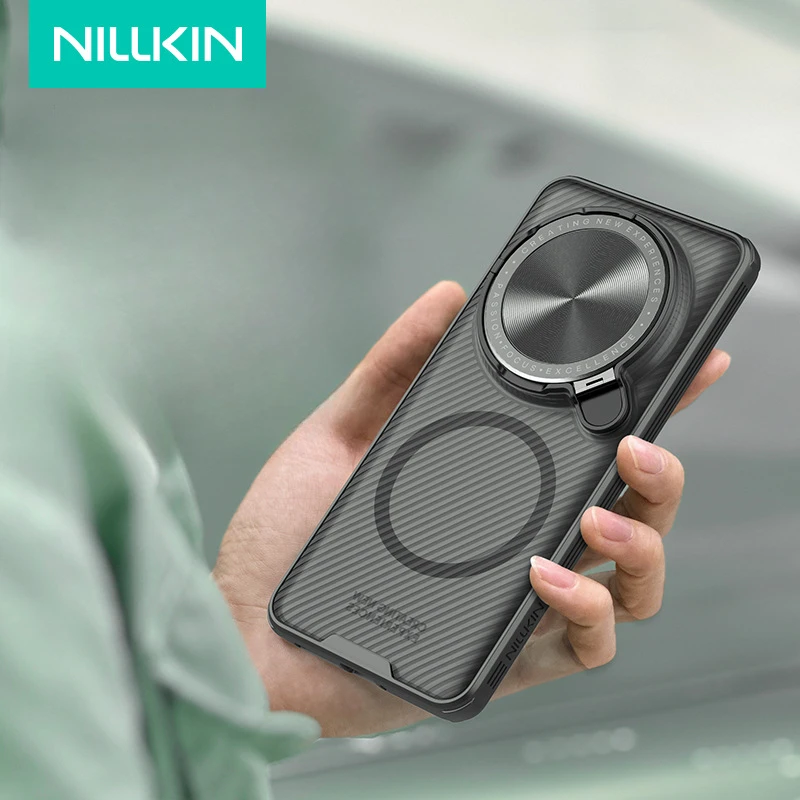 

NILLKIN for Xiaomi 15Ultra Magnetic Mobile Phone Case Lens Bracket Anti-peeping Protective Cover Black Mirror Prop