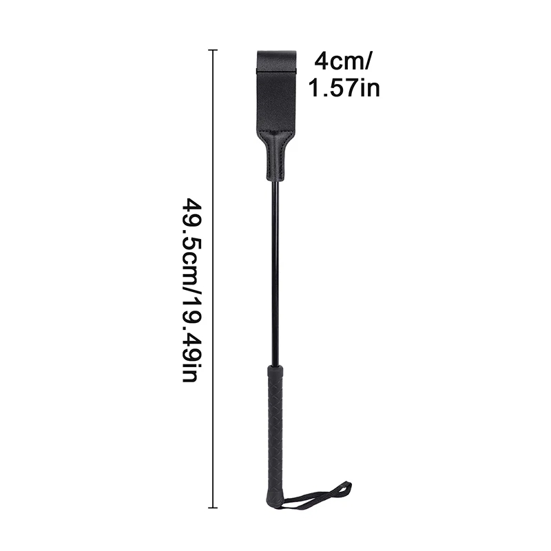 Bondage Boutique Slim PU Leather Riding Crop Horse Whip Pony Spanking Knout Lash Fetish Flogger Sex Toys For Women/Couples