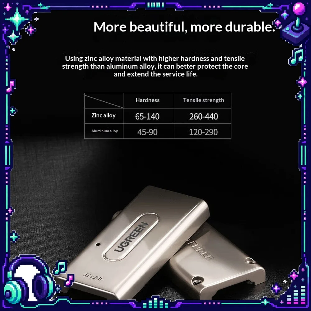 UGREEN 40265 HDMI Female to Female Coupler Adapter Zinc Alloy Signal Amplifier for Monitor TV