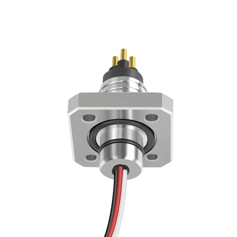 FCR1503M 3 Pin Male Flange Connection Mounted Deepwater Bulkhead Connectors Underwater Connector For Subsea ROV Thruster