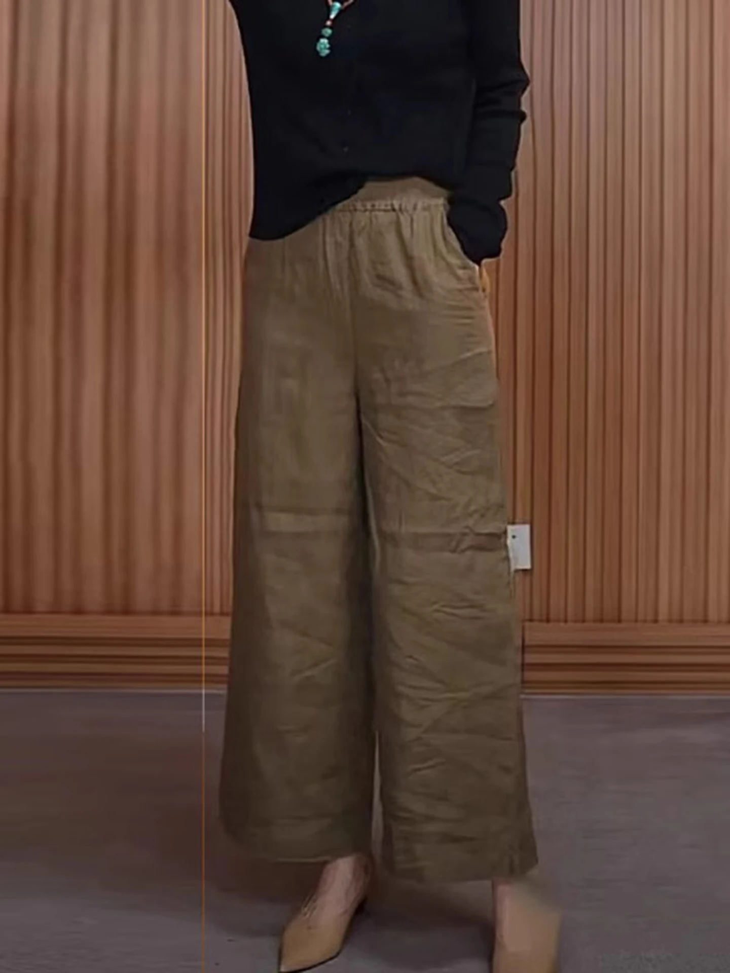 

Брюки с высокой талией, прямого кроя, тонкие, быстросохнущие, летние, спортивные, свободные, повседневные, универсальные, для женщин больших размеров, удобные, в стиле кэжуал