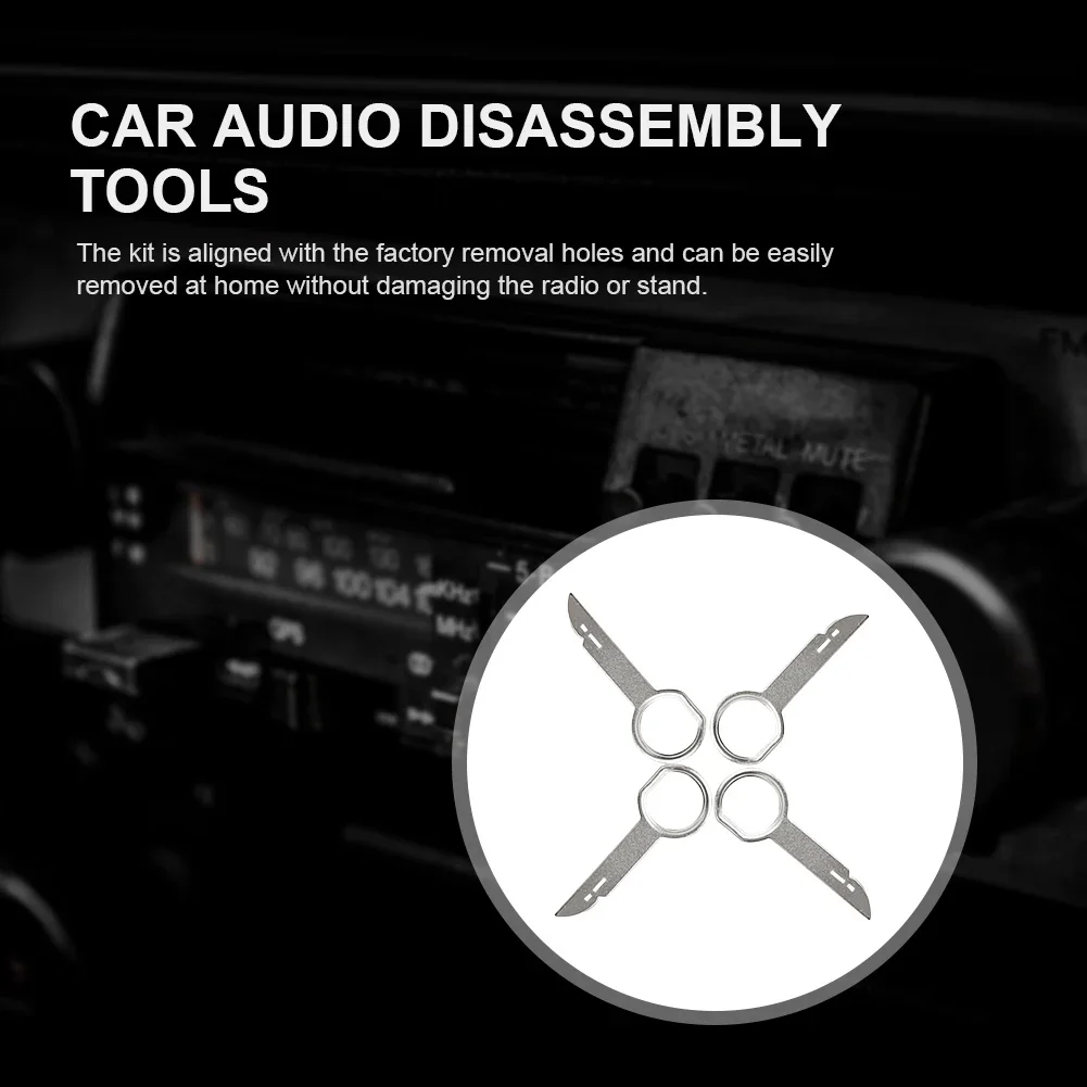 4-12Pcs Audio Sound Remover Key CD DVD Car Radio Remover Extractor Key Car Stereo Install Removal Tool For VW Audi Ford Skoda