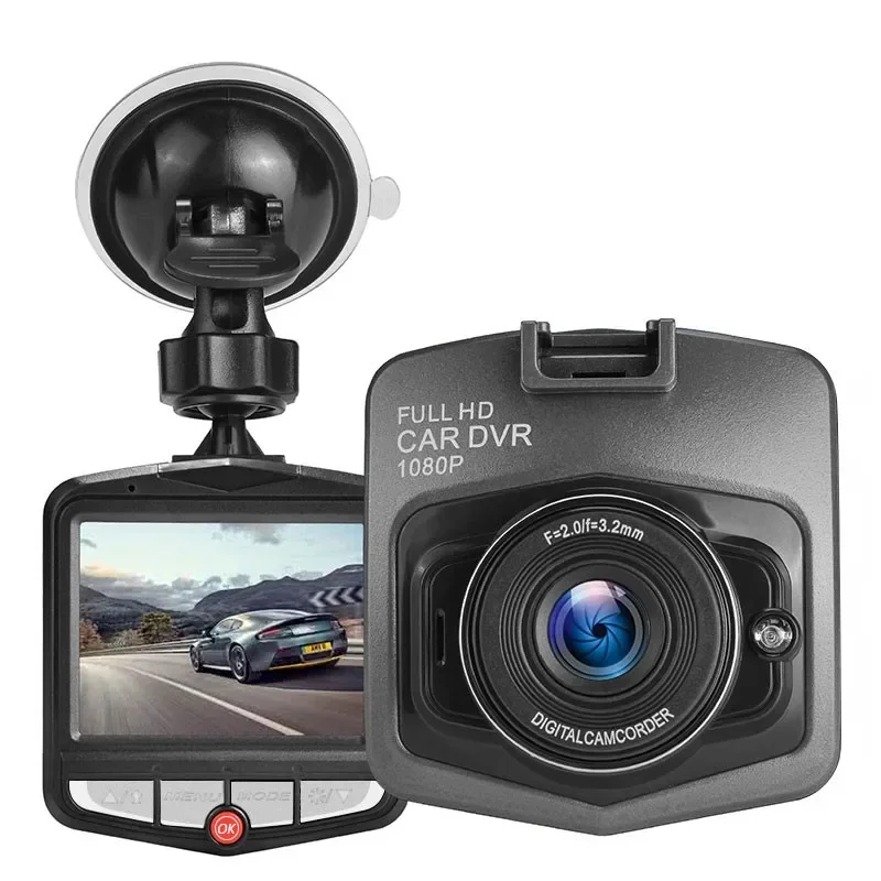 XZY 1080P Full HD Dash Cam 2.4 Inch LCD Screen Car Dashboard Camera With Night Vision Audio Recording Motion Detection
