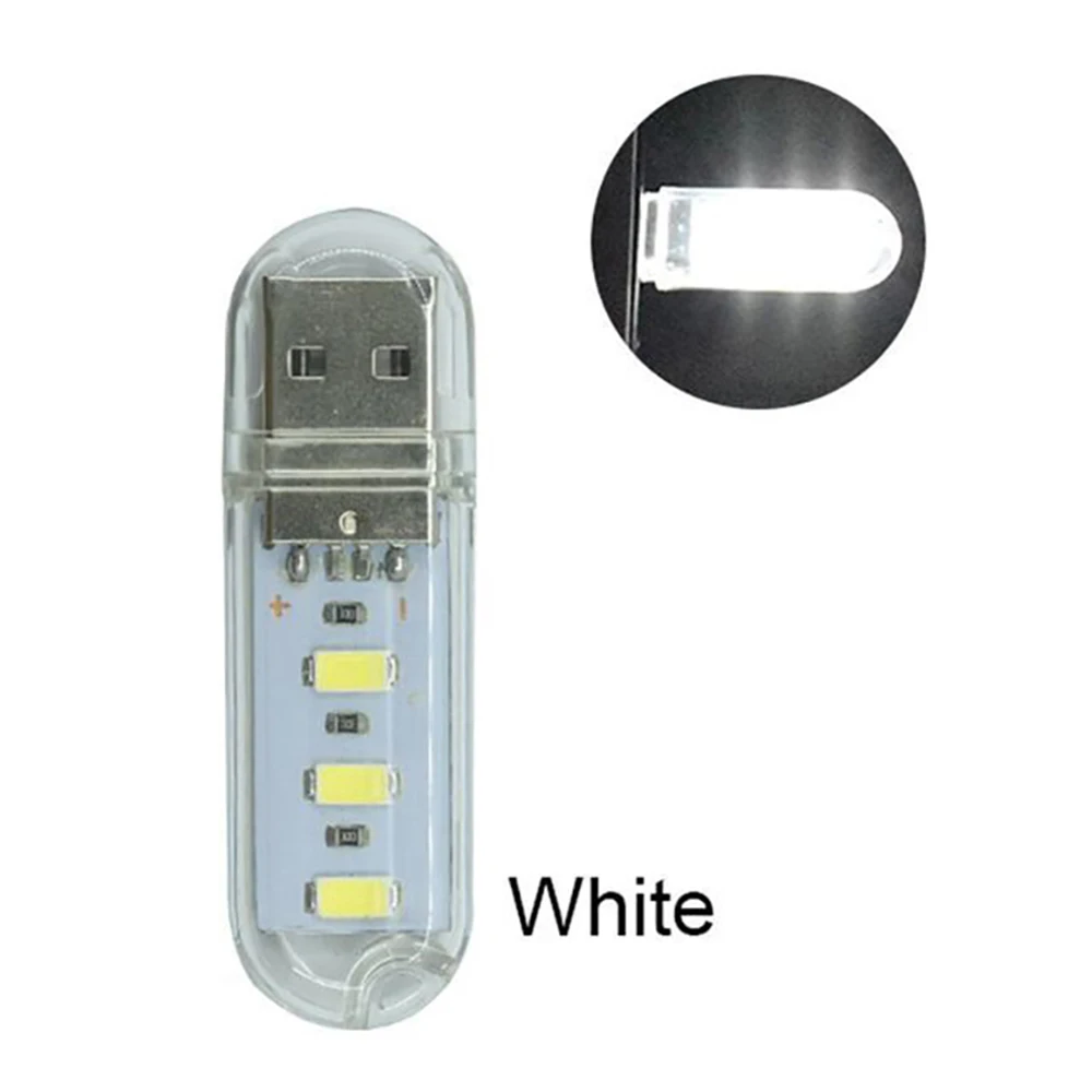 Mini USB LED Book Light DC5V Ultra Bright Reading Book Desk Lamp 3leds 8leds Lights For Power Bank PC Laptop Notebook