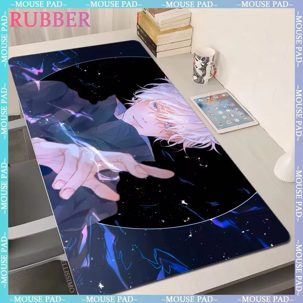 Anime J-Jujutsu K-Kaisen Mouse Pad Cartoon Anime Game Computer Pad Rubber Keyboard Pad Oversized Desk Pad Accessories 1200*60 MM