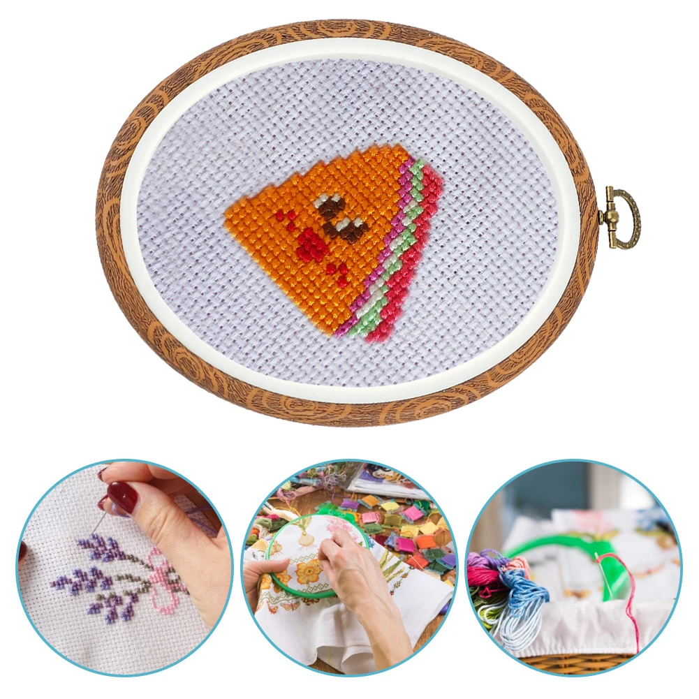 

Round Embroidery Hoops Hand Embroidery Tool Multifunctional DIY Sewing Tool Circle Cross Stitch Hoop Ring for Quilting Stitching