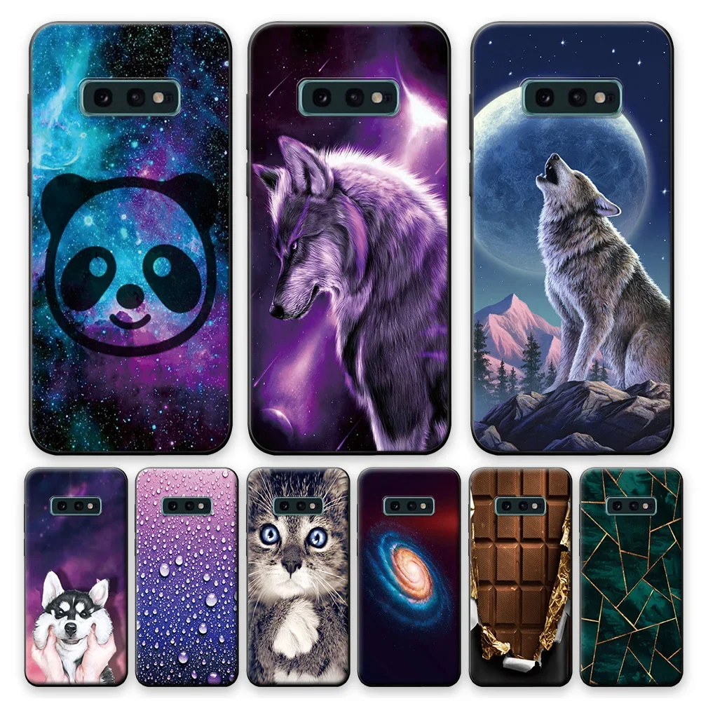 Für samsung s10e fall abdeckung für samsung s10 4g 5g weiche tpu silikon telefon hülle für samsung galaxy s10 plus s10 e schützen stoßstange