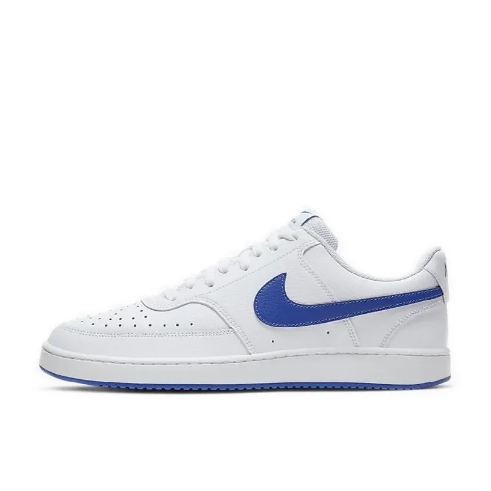 Nike COURT VISION 1 LOW Fashion versatile Board Shoes men's and women's casual shoes white and blue color matching