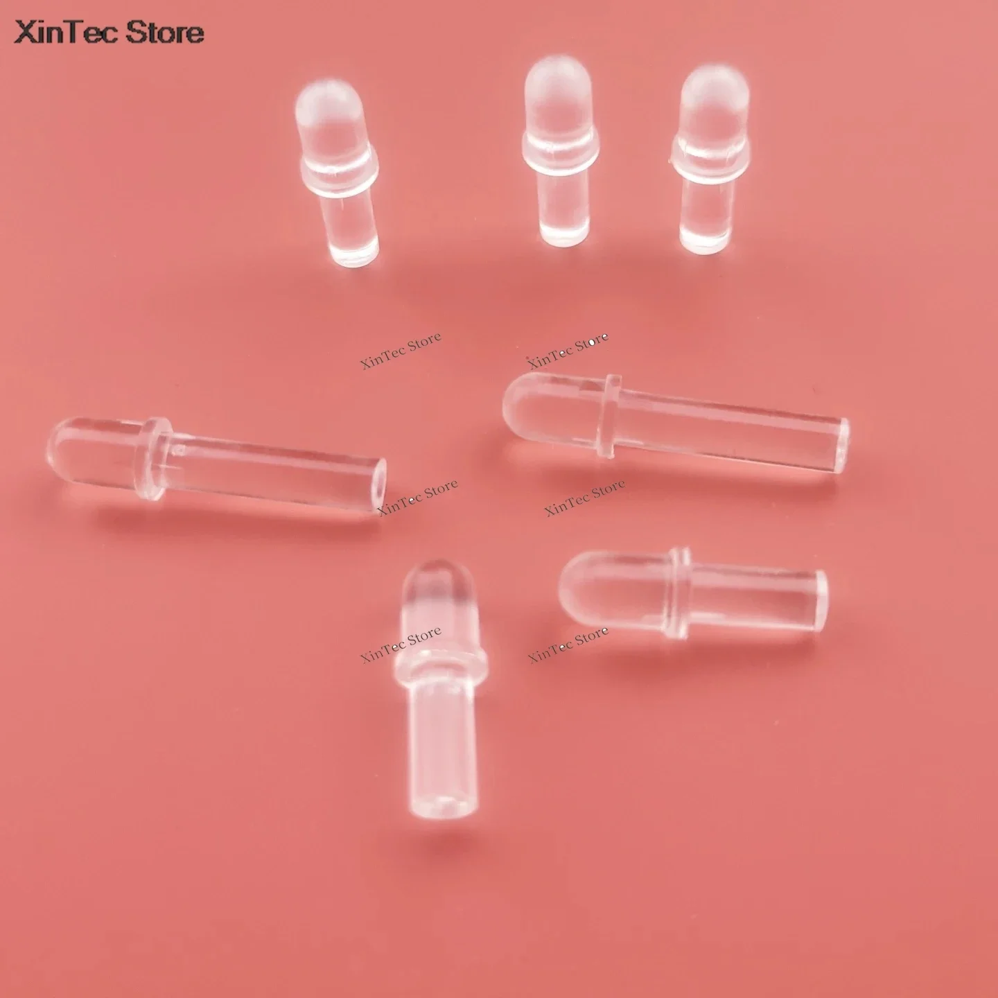 DMH-100pcs PLG-D series light guide column 5mm patch LED light guide column  transparent light guide column round head model