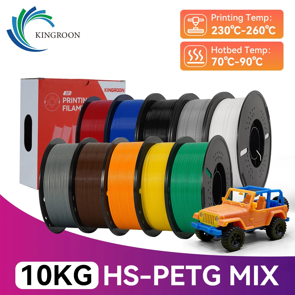 

10KG 5KG 1KG Print Stronger & Faster: Easy High-Speed PETG with Superior Layer Adhesion Filament For 3D Print 1.75mm