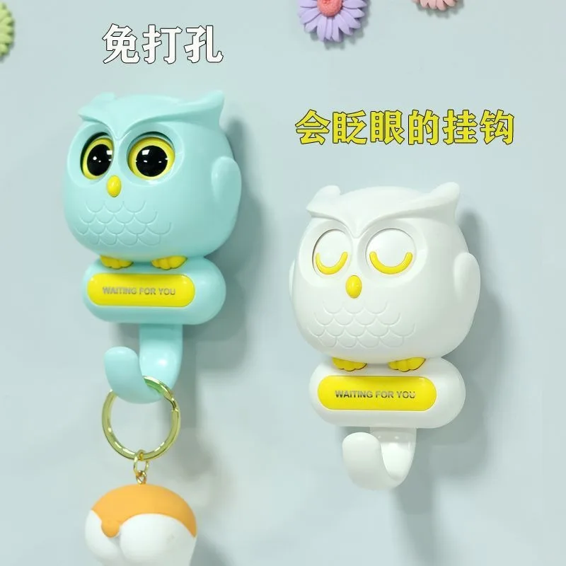 

Cute Owl Model Hanging Door Key Can Move Eyes Ornament Funny Harry White Owl Hedwig Decor Home Decoration Hall Kitchen Boy ROOM
