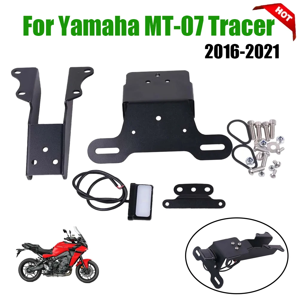 

Motorcycle Accessoires License Plate Holder Bracket Tail Tidy Fender Eliminator Light For YAMAHA Tracer MT-07 Tracer 7 700 GT