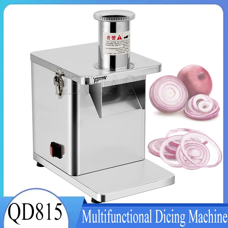 Электрическая многофункциональная овощерезка 220 В, слайсер для лимона, картофеля, коммерческая машина для нарезки кубиками, измельчитель, кухонный комбайн