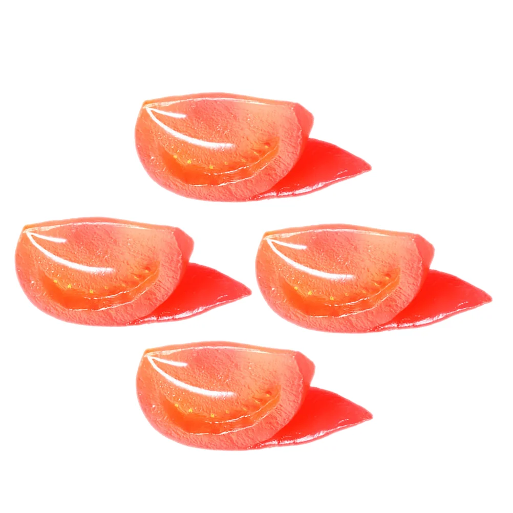 

4 Pcs Simulated Tomato Simulation Vegetable Models Fake Vegetables Kitchen Decoration Pvc Lifelike