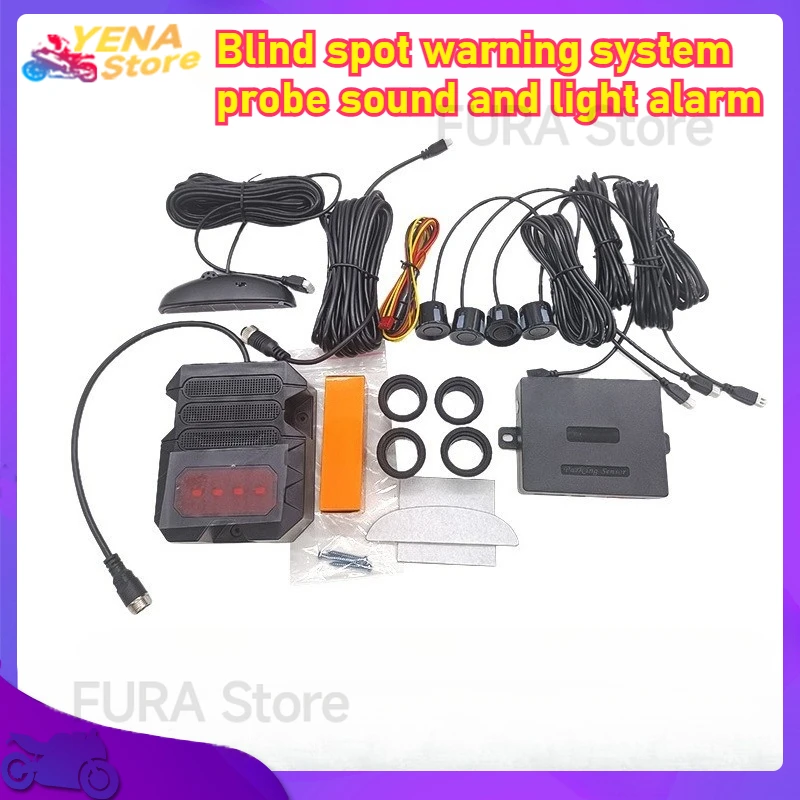 

Blind spot sensor sound alarm for trucks, buses and trucks, 10-inch detector indication alarm for car parking