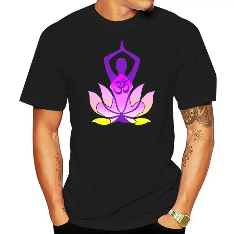 Indian Om Tshirt Namaste Lotus Flower Spirit T-Shirt For Men Buddha Meditation T Shirt 2023 Latest Men Tee Shirt O-Neck