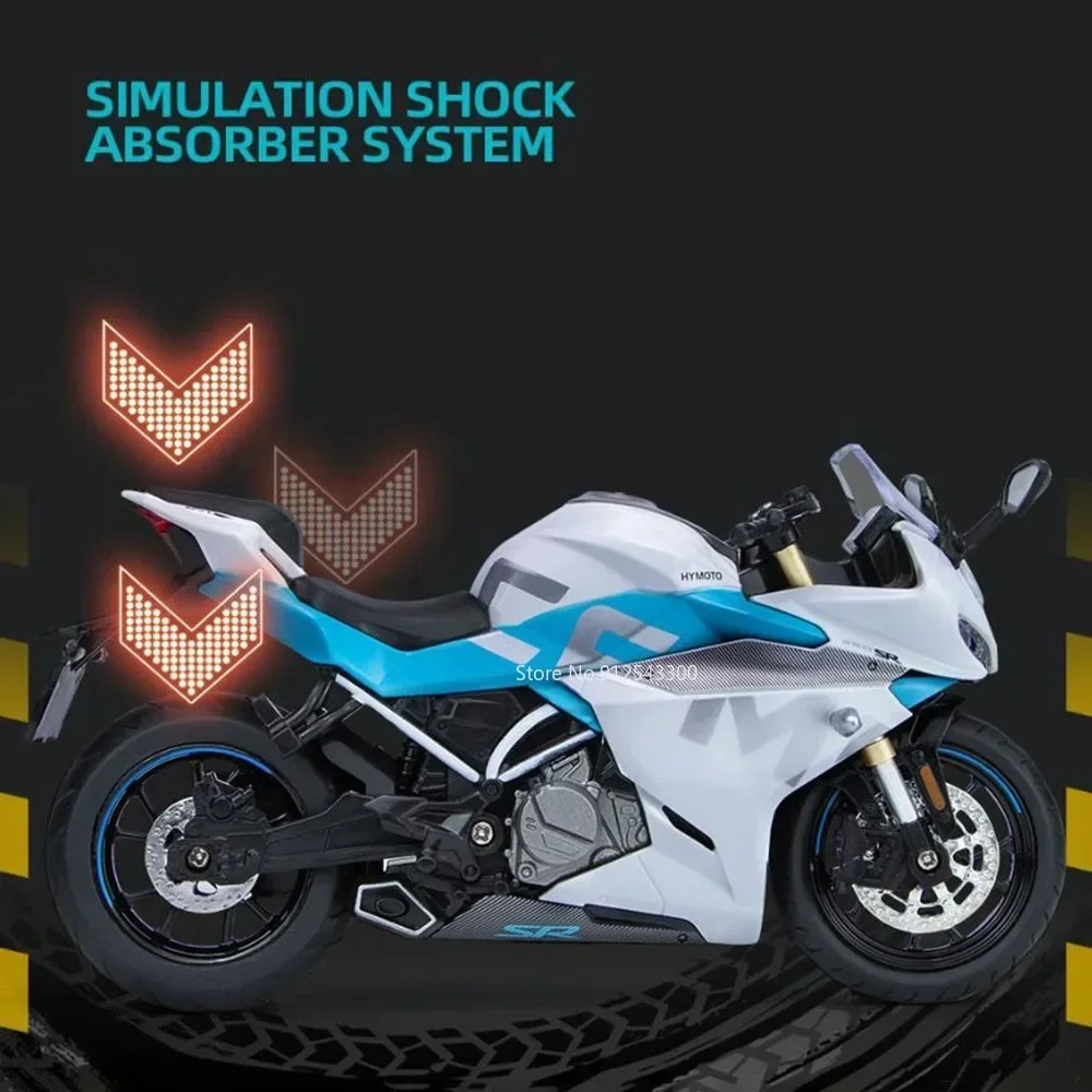 1:12 Scale CFMOTO Spring Breeze 250SR Toy Motorcycle Model Alloy Diecast Sound Light Motor Models Toys for Boys Collection Gifts