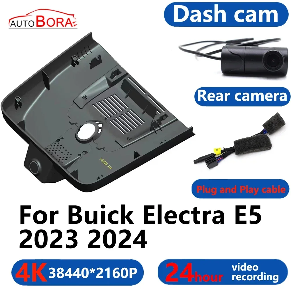 AutoBora 4K Wifi 3840*2160 Car DVR Dash Cam Camera 24H Video Monitor For Buick Electra E5 2023 2024