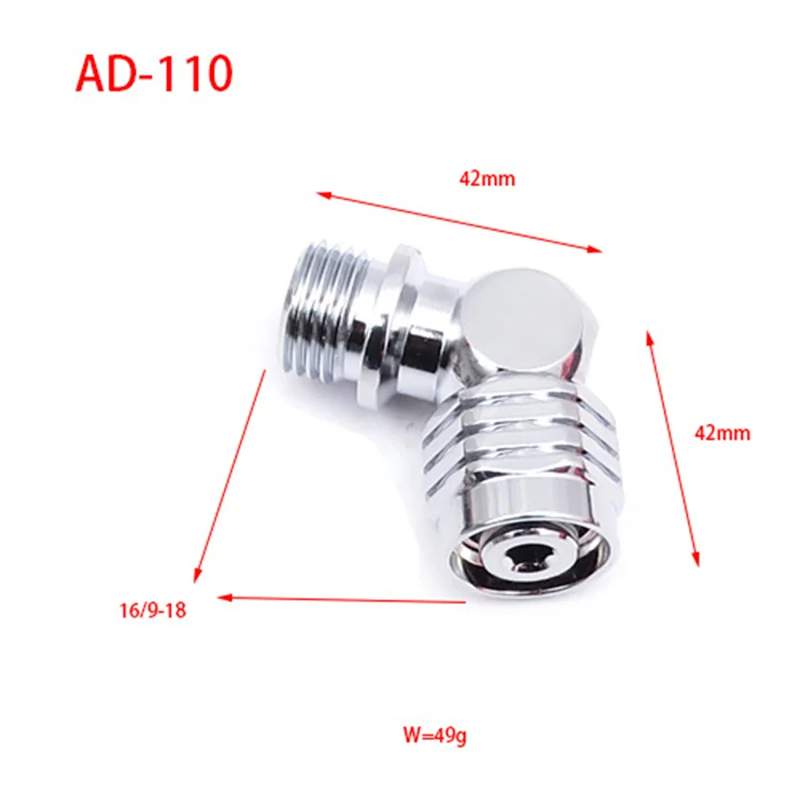 A48F-Schwenkschlauchadapter für 2. Stufe, Tauchregler, Anschluss, Tauchzubehör