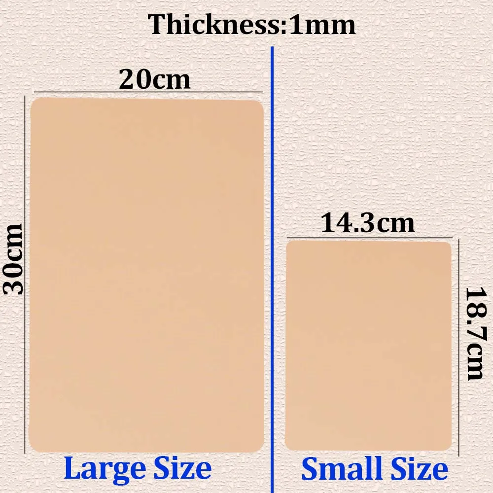 Professional Tattoo Practice Skin Large/Small Silicone Tattoo Fake Skins Double Sided Microblading Eyebrow Tattoo Training Skins