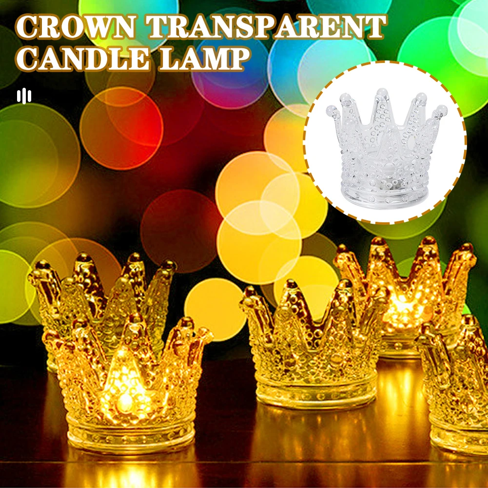 

Mini LED Crown Candle Light Festival Desktop Ambient Light For Hotel Bar