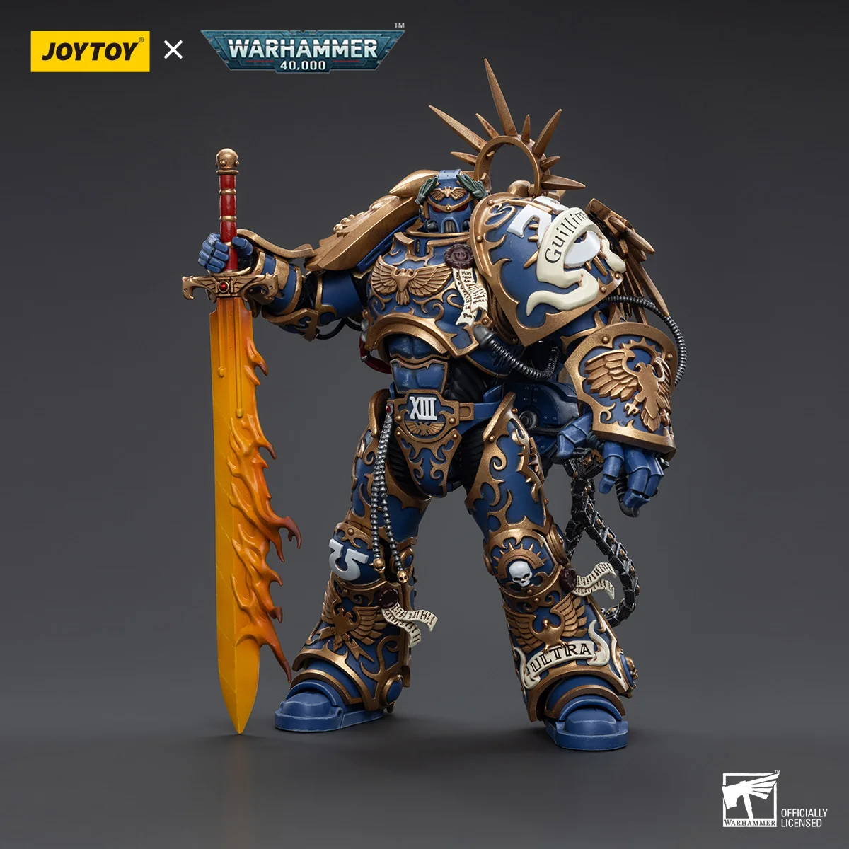 

JOYTOY Warhammer 40K 1/18 Action Figure Ultramarines Primarch Roboute Guilliman Anime Figures Toys Remastered Version Model