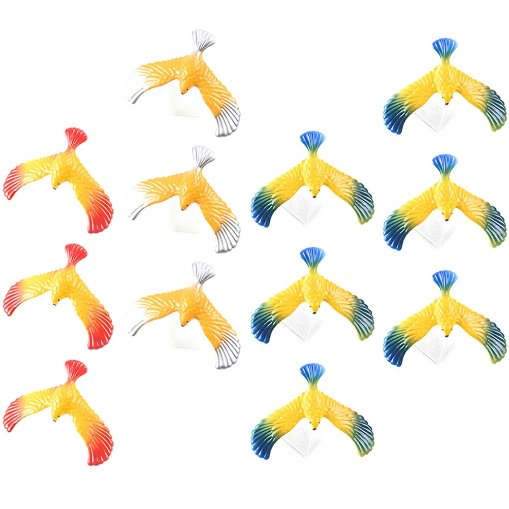 12 Pcs Balancing Eagle Toy Toys Finger Balance Desktop Bird Plastic Kids Educational Child for