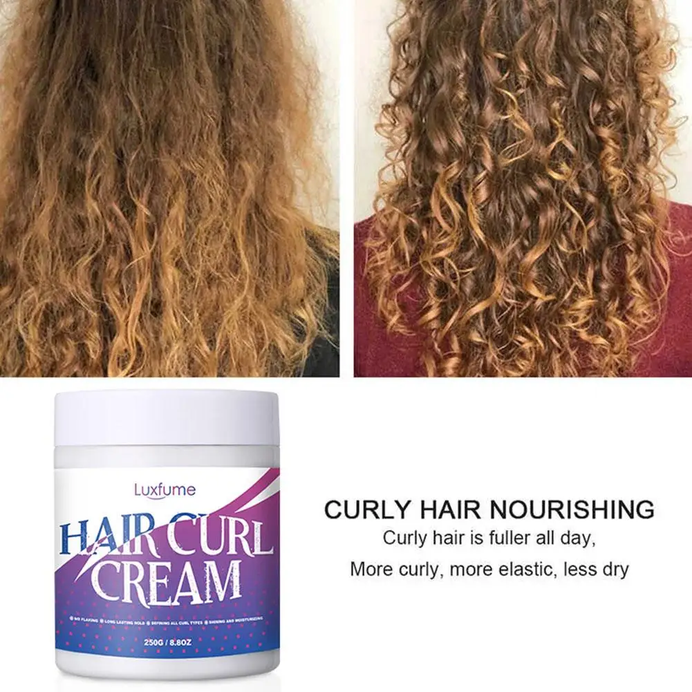 

Hair Curling Cream Curl Defining Cream Repairs Damage Hair-Smoothing Cream Nourish Hair Care Anti-Frizz Root D1S5