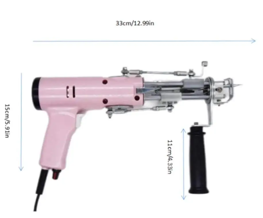Tufting Gun New Silent Commercial Tufted Flat Loop Velvet Cutting Gun Electric Carpet Weaving Tool