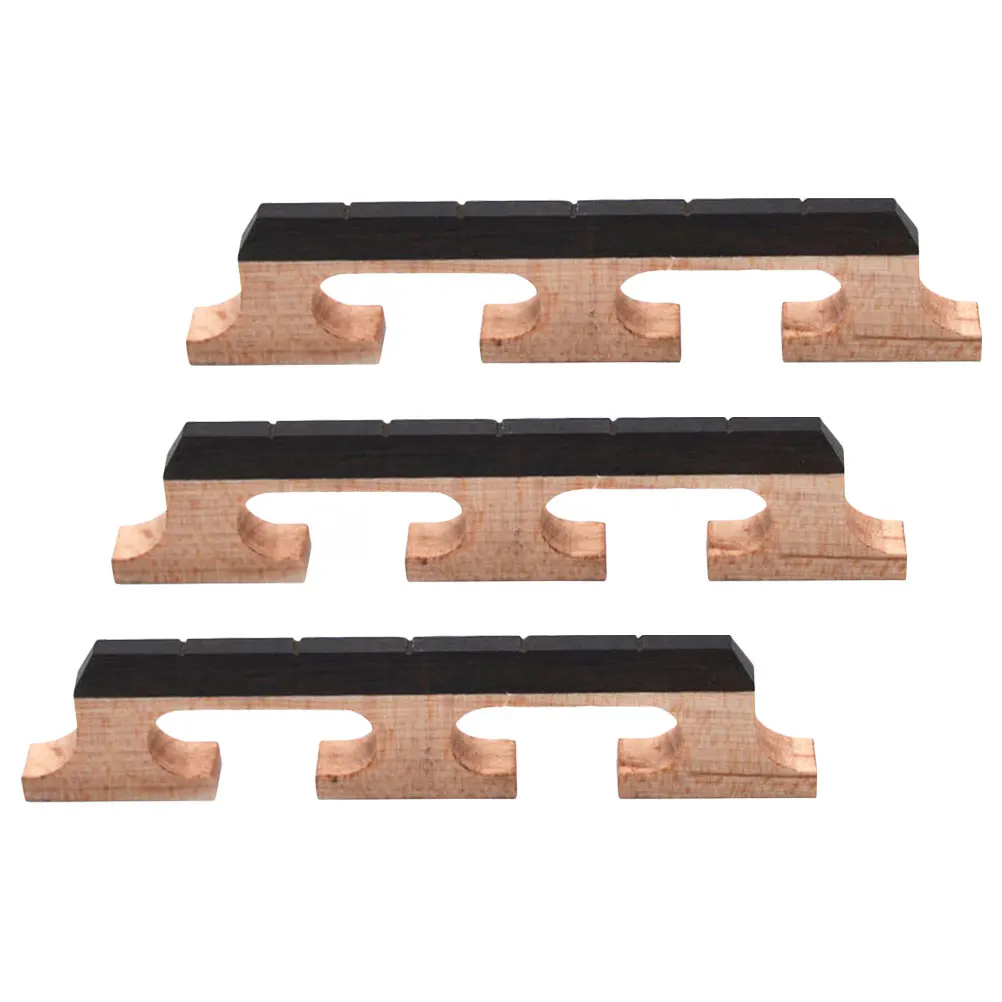 

3pcs 5 String Banjo Bridge Replacement Wooden Wood Bridge For Banjo Guitar Ukulele Folk Instruments Accessories Durable