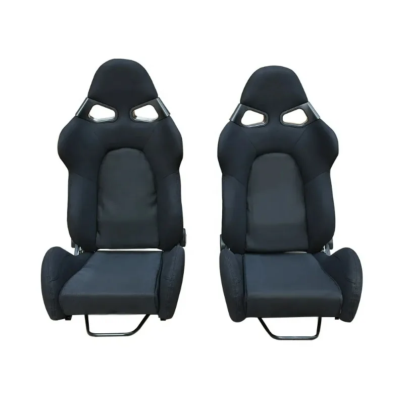 High Quality Motorsport Seat Grey Velvet Splicing Racing Bucket Seat Universal